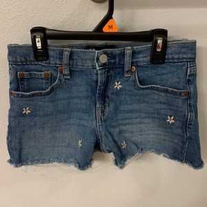 embroidered Jean shorts